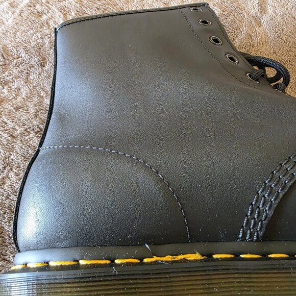 Dr. Martens 1460 Greasy Black Leather Boots Mens 13 NWT - Matte Combat Core - Picture 12 of 16